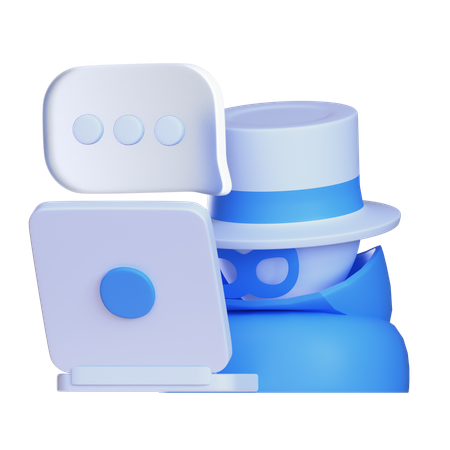Hacker  3D Icon