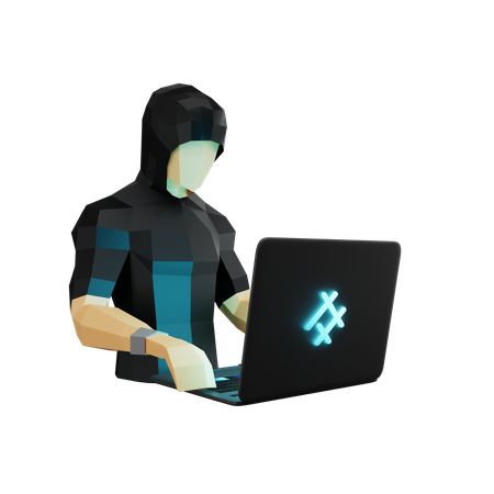 Hacker  3D Icon