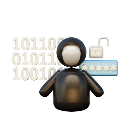Hacker  3D Icon