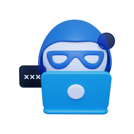 Hacker  3D Icon
