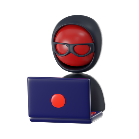 Hacker  3D Icon