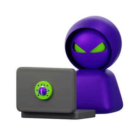 Hacker  3D Icon