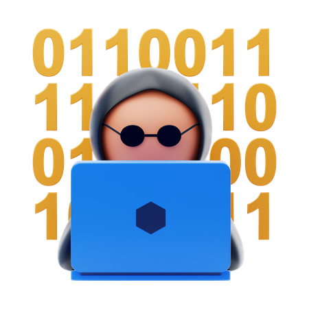 Hacker  3D Icon