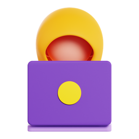 Hacker  3D Icon