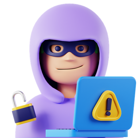 Hacker  3D Icon