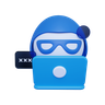 anonymous hacker emoji 3d
