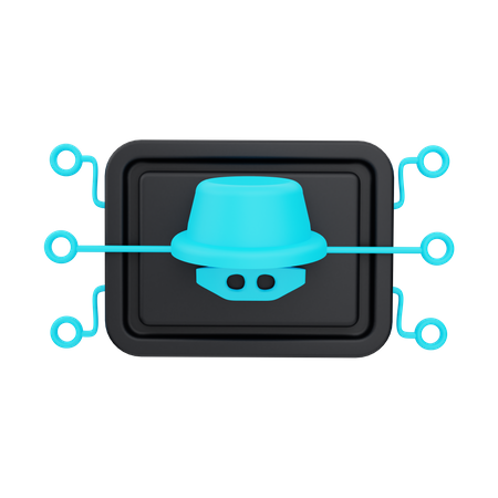 Hacker  3D Icon