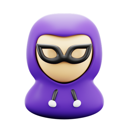 Hacker cibernético  3D Icon