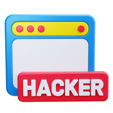 Hacker da web  3D Icon