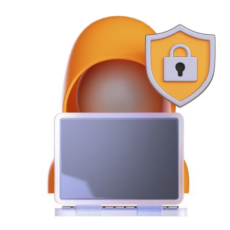 Hacker Security  3D Icon