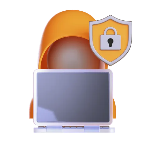 Hacker Security  3D Icon