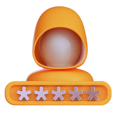 Hacking Password  3D Icon