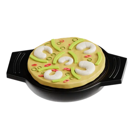 Haemul pajeon  3D Icon