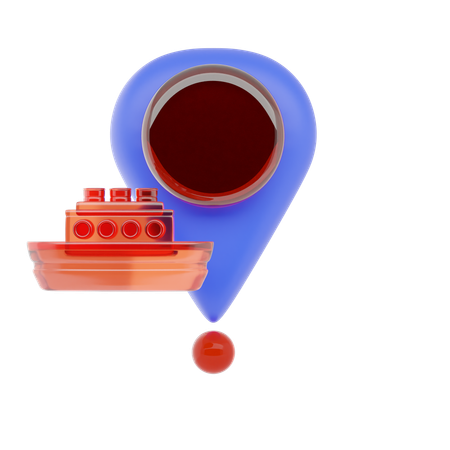 Hafenstandort  3D Icon