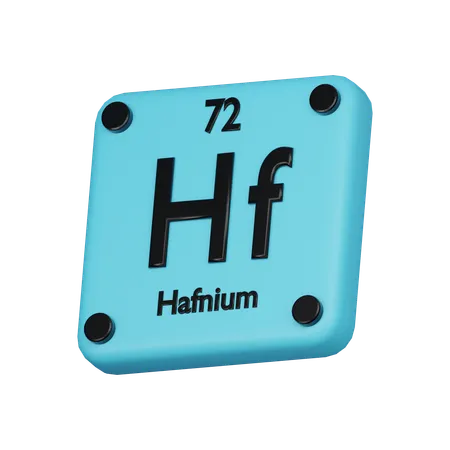 Hafnium Element 3 D Icon 3D Icon