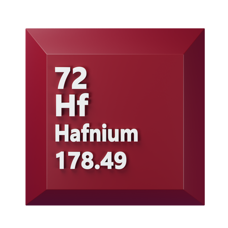 ハフニウム  3D Icon