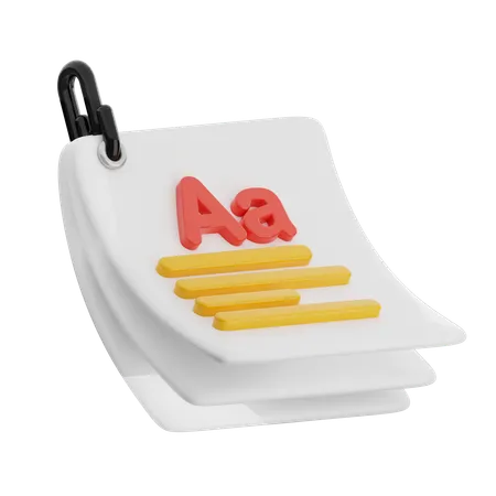 Haftnotiz  3D Icon