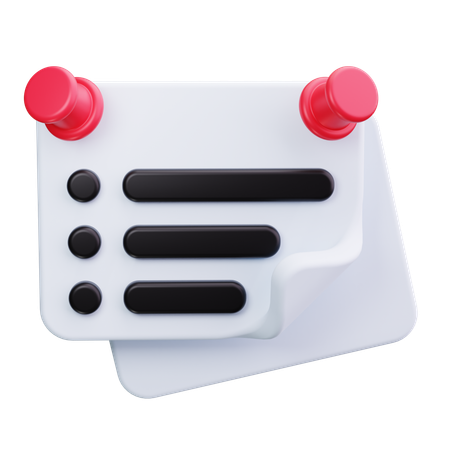 Haftnotiz  3D Icon