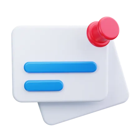 Haftnotiz  3D Icon