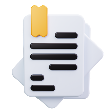 Haftnotiz  3D Icon