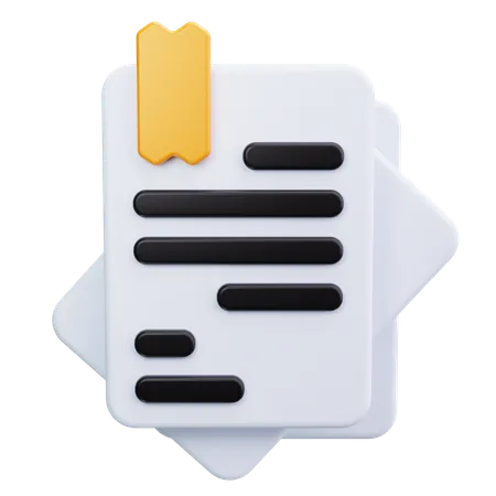 Haftnotiz  3D Icon