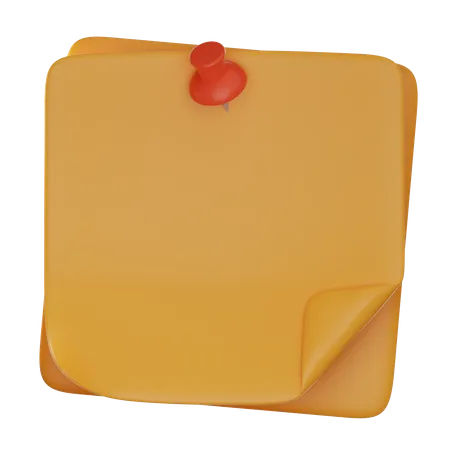 Haftnotiz  3D Icon