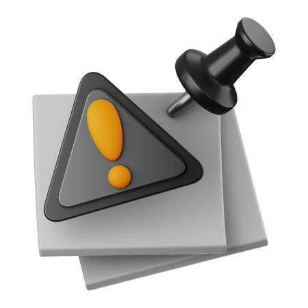 Haftnotiz-Alarm  3D Icon