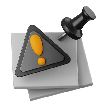 Haftnotiz-Alarm  3D Icon