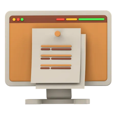 Haftnotizen  3D Icon