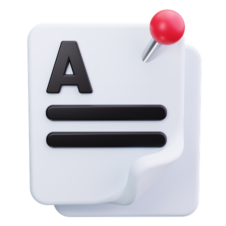 Haftnotizen  3D Icon