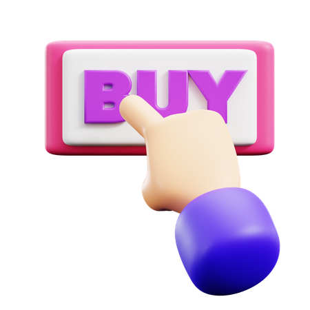 Haga clic en comprar dedo  3D Icon