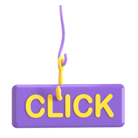 Haga clic en cebo  3D Icon