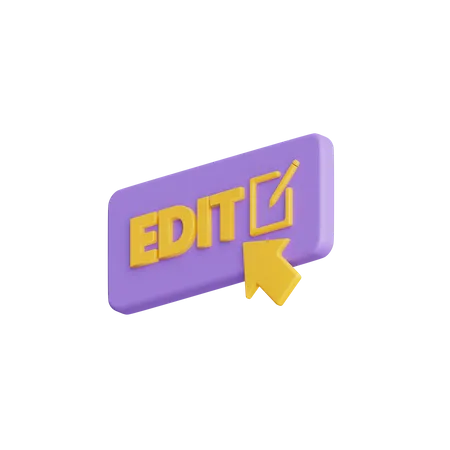 Haga clic en editar  3D Icon