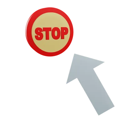 Haga clic en el botón detener  3D Icon