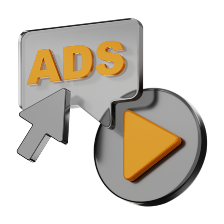 Haga clic en el vídeo publicitario.  3D Icon
