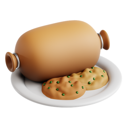 Haggis Dish  3D Icon