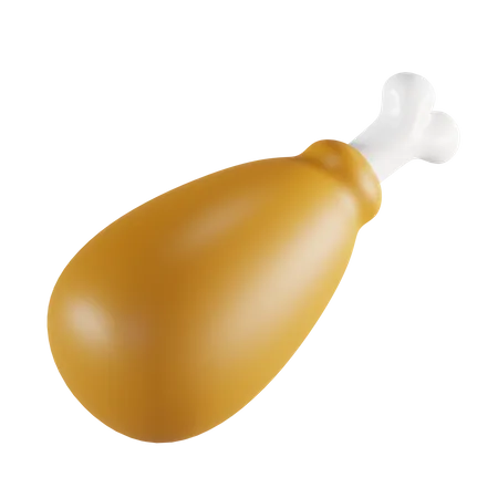 Hühnerbein  3D Illustration