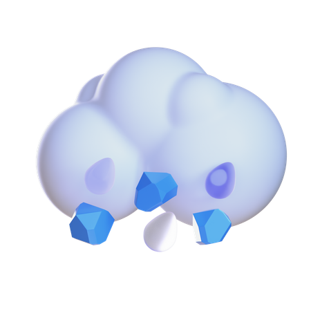 Hail  3D Icon