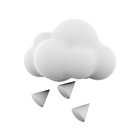 3 D Rendering Hail Cloud Icon 3 D Render Weather Cloud With Hail Icon Hail Cloud 3D Icon