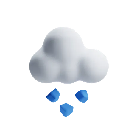 Hail Weather  3D Icon