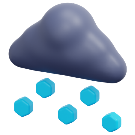 Hail Weather  3D Icon