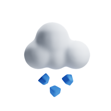 Hail Weather  3D Icon