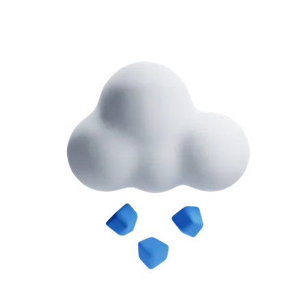 Hail Weather 3D Icon