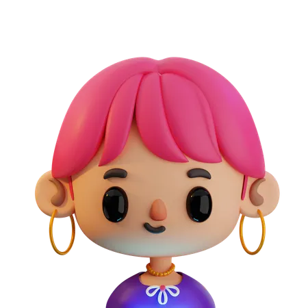 머리카락  3D Icon
