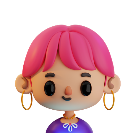 Hair  3D Icon