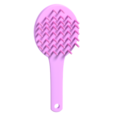 Hair Brush 3D Illustration