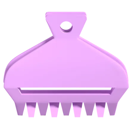 Hair Clamp  3D Illustration