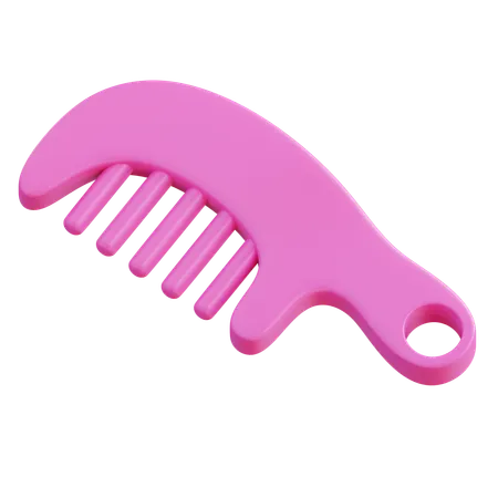 3 D Illustration Hair Comb 3D Icon