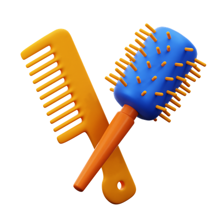 Hair Comb  3D Illustration