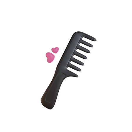 Hair Comb  3D Illustration